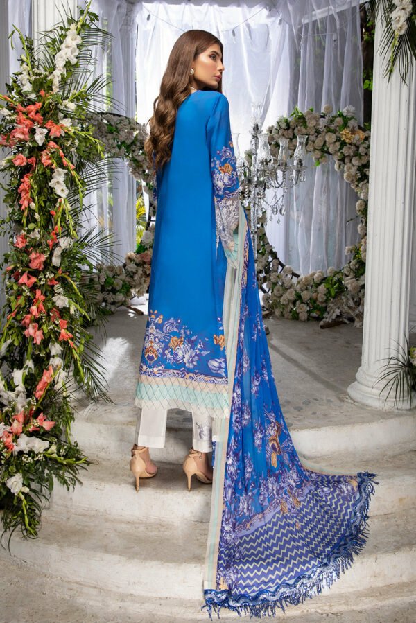 Azure Embroidered Lawn 2022 | Cold Ice | Back on Demand