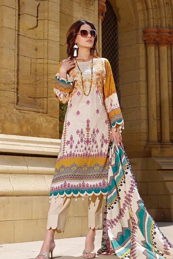 Rung Digital Embroidered Lawn’22 by Alzohaib – RDEL-22-04 | Back on Demand