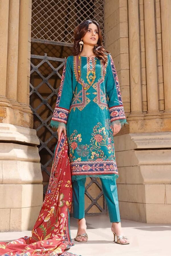 Rung Digital Embroidered Lawn’22 by Alzohaib – RDEL-22-08 (SS-2172)