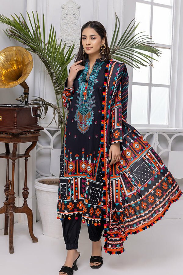 Mahnoor Embroidered Lawn by Al Zohaib | MEC-22-15 (SS-1968)