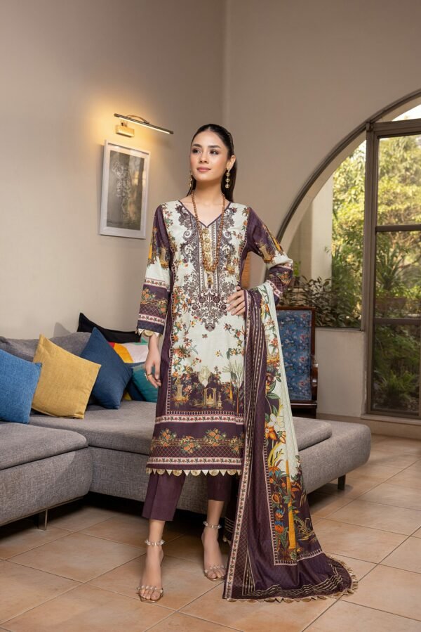 Zohra Embroidered Lawn by Z S | ZL-4 | Back on Demand