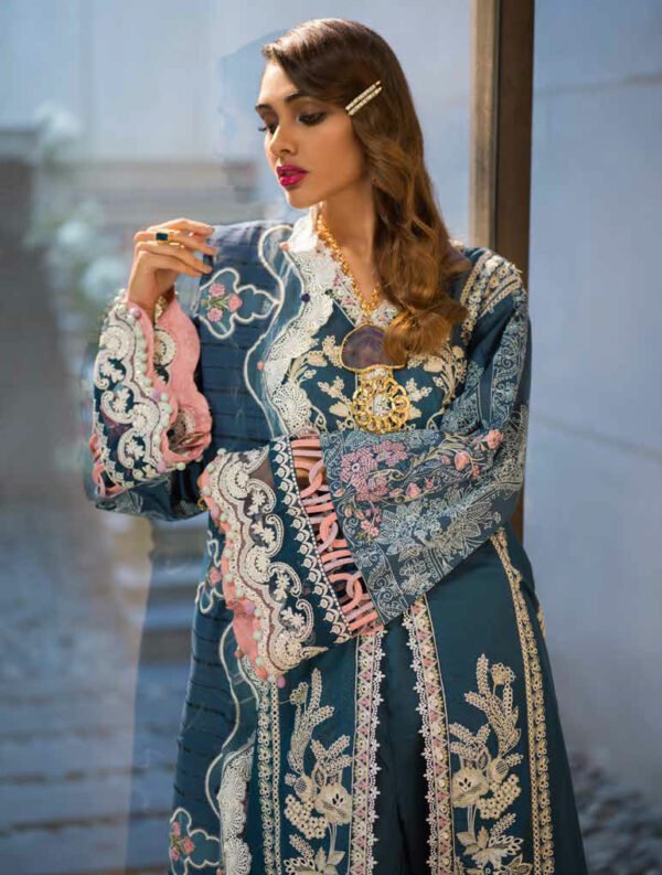 Alif by Ajr Couture Luxury Lawn`22 | D# 03 (Camilla) | Back on Demand