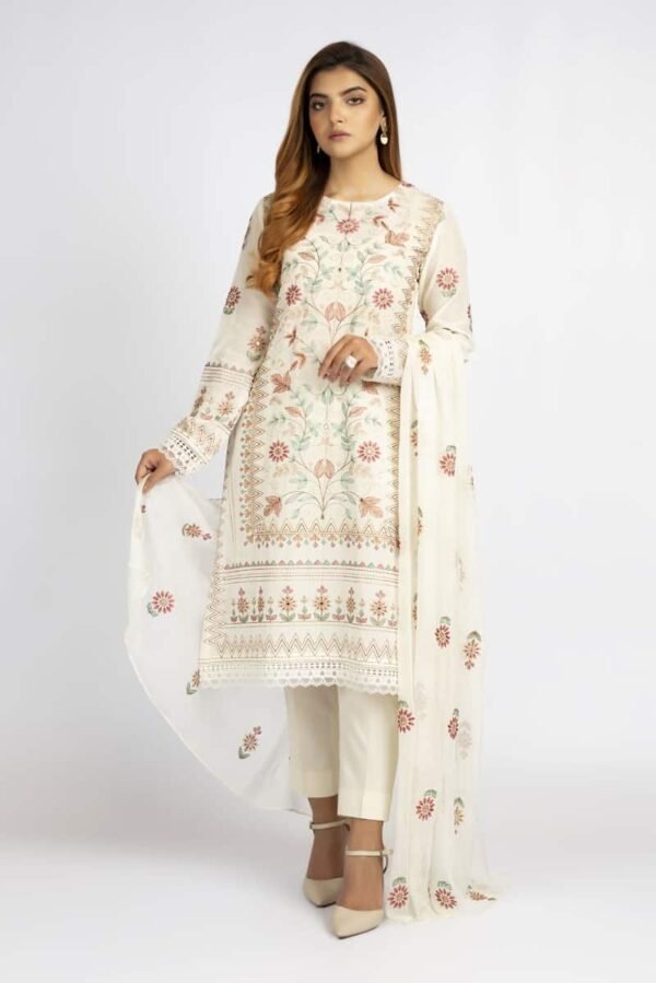 Bareeze Summer Lawn 2022 |  CH3802-Off-White-2000000124935 | Back on Demand
